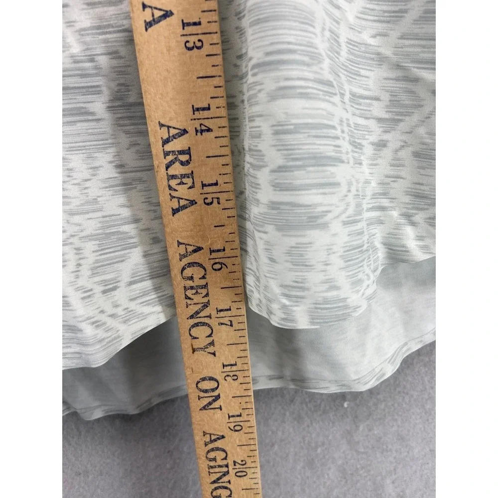 Athleta Shorts‎ Sz 3X Printed Run With It Shorts Liner Grey White 3.5